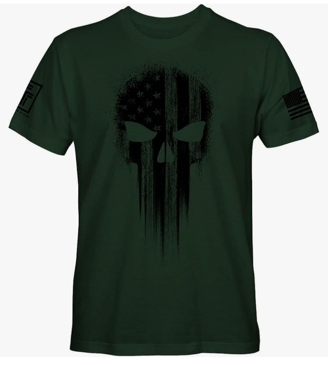 Short Sleeve American Skull T-Shirt