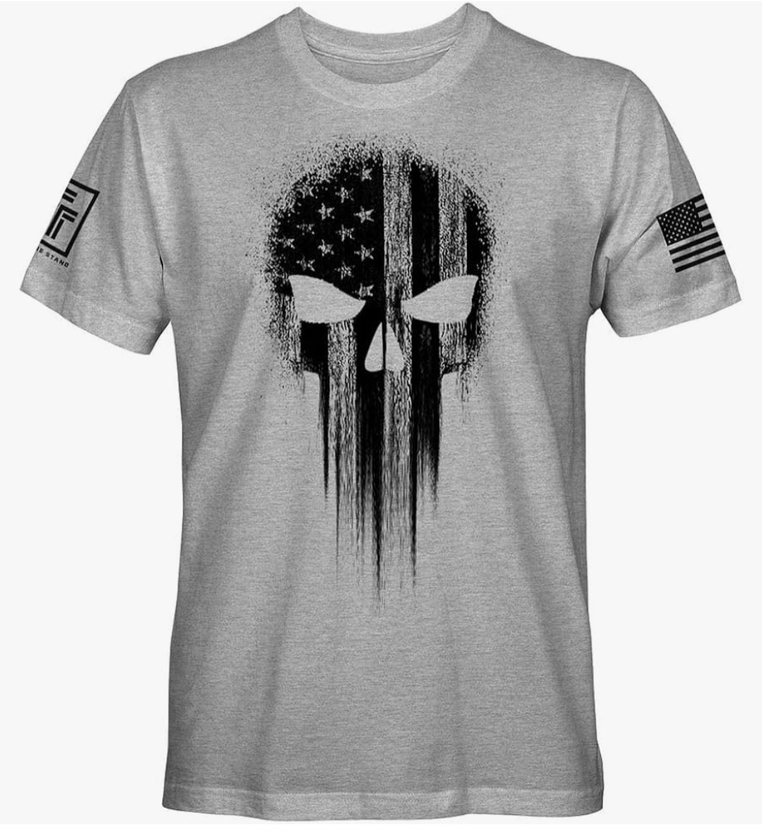 Short Sleeve American Skull T-Shirt