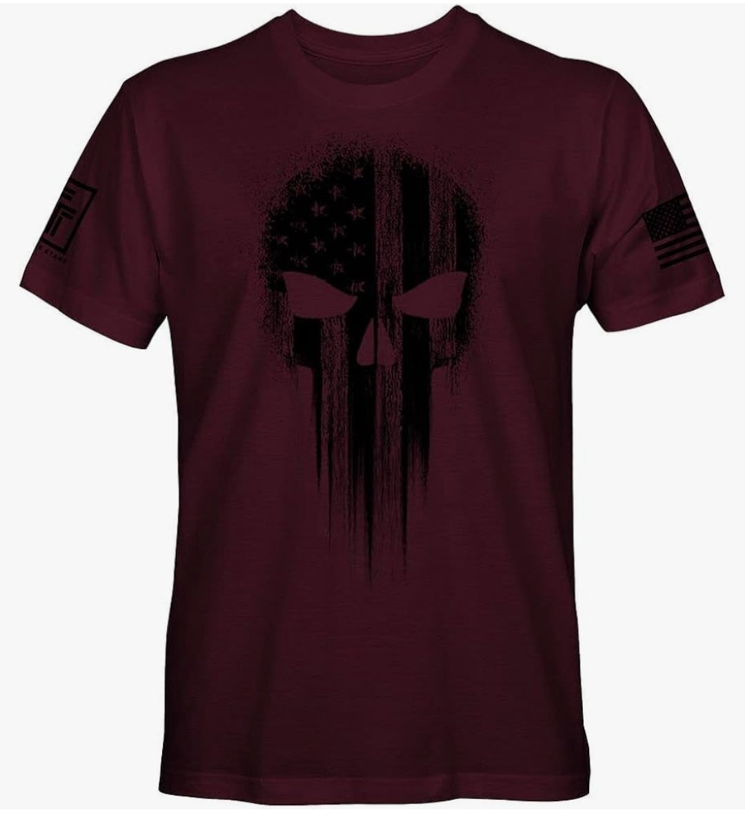 Short Sleeve American Skull T-Shirt