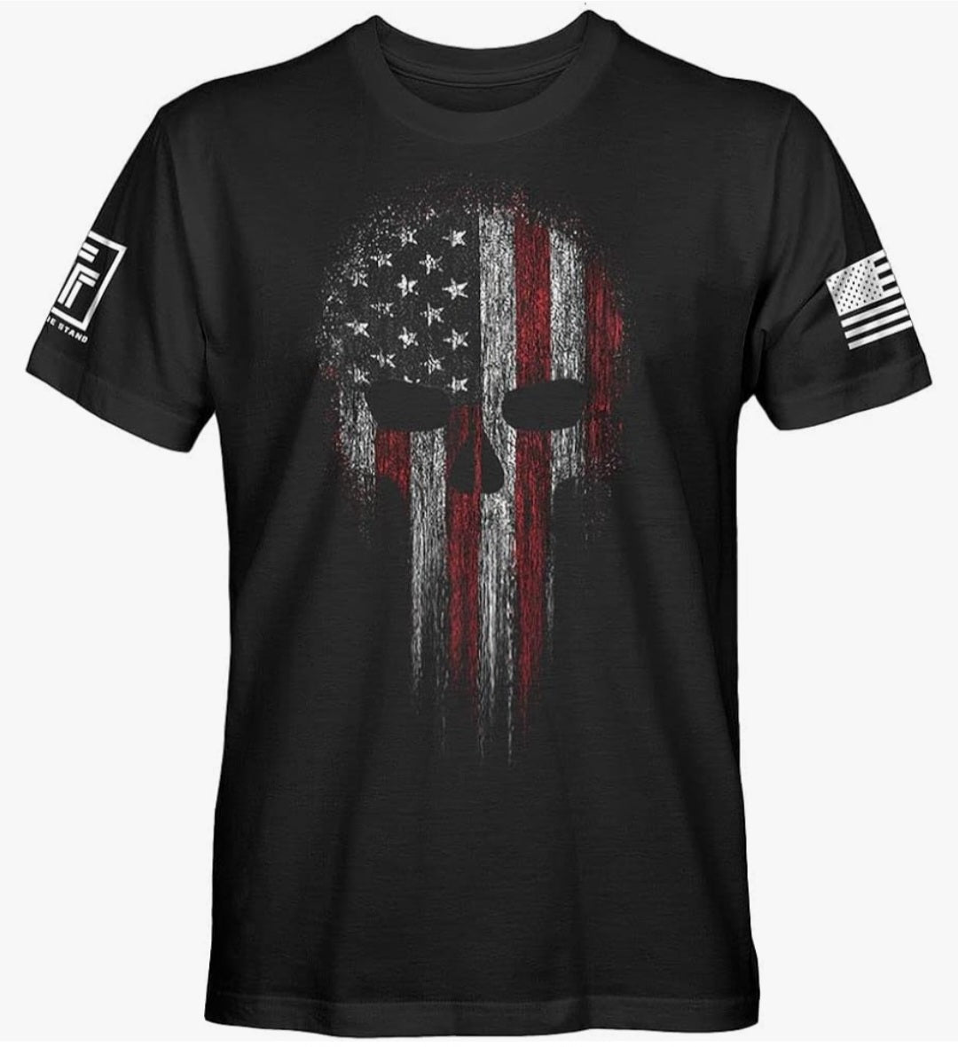 Short Sleeve American Skull T-Shirt